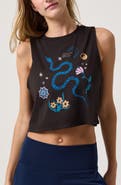 Spiritual Gangster Night Life Spirit Crop Tank