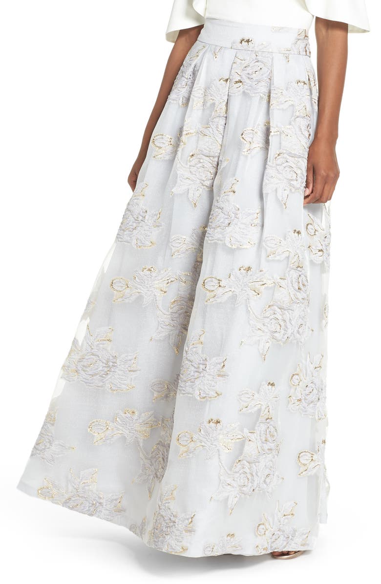 Eliza J Jacquard Ball Skirt, Main, color,