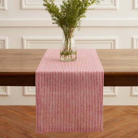 Linen Table Runner - Narrow Stripe
