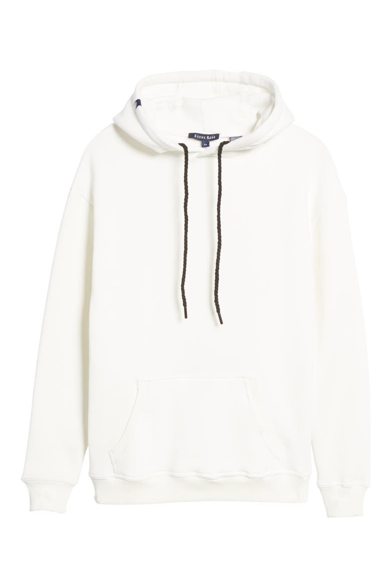 Solid Fleece Hoodie, Alternate, color, CREAM