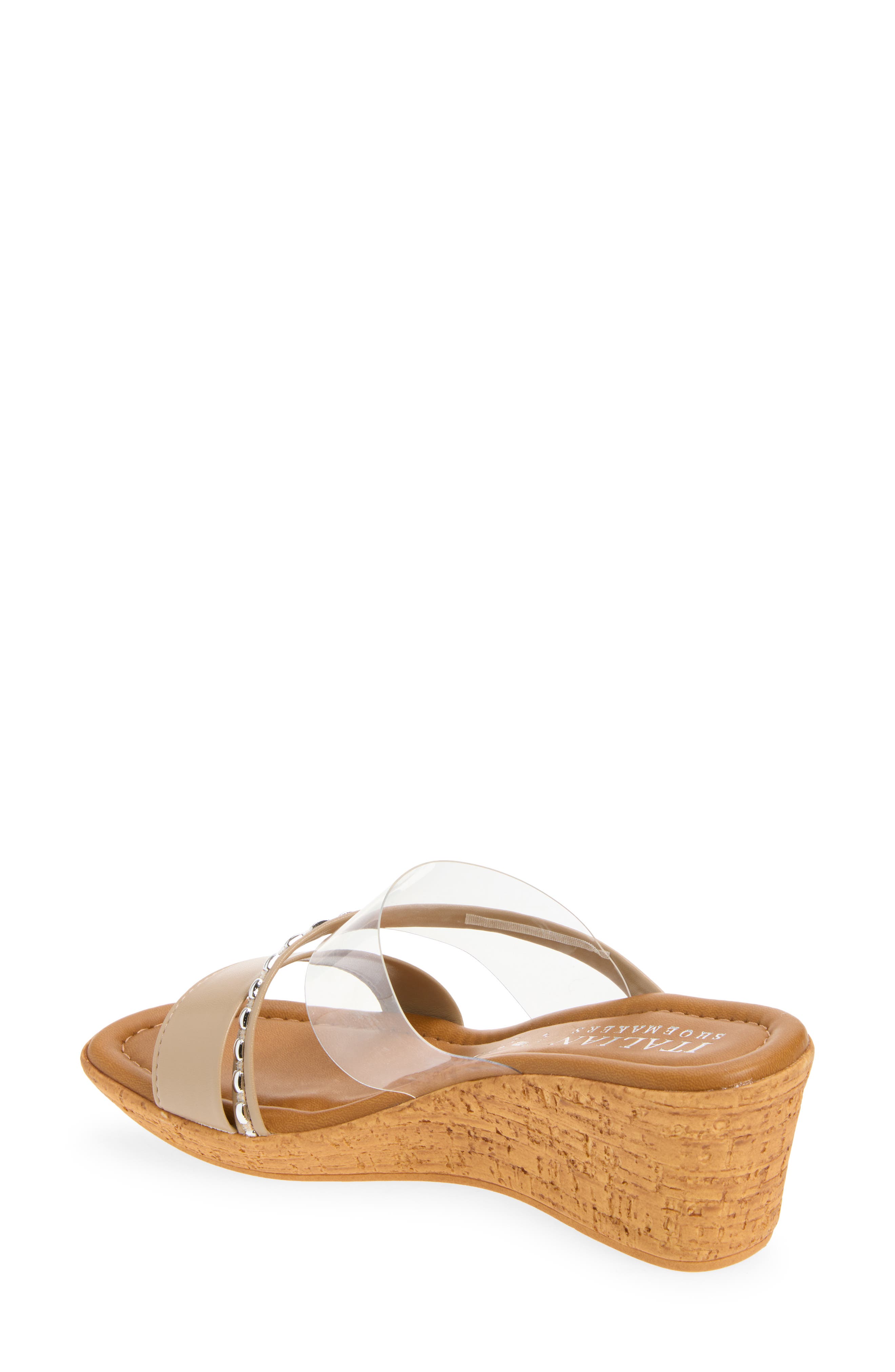 ITALIAN SHOEMAKERS Madge Wedge Sandal, Alternate, color, Taupe