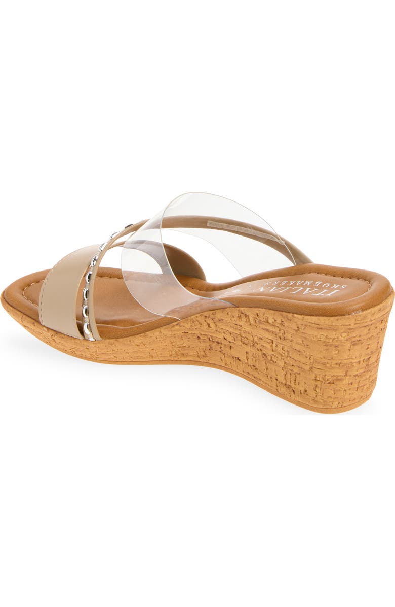 ITALIAN SHOEMAKERS Madge Wedge Sandal, Alternate, color, Taupe