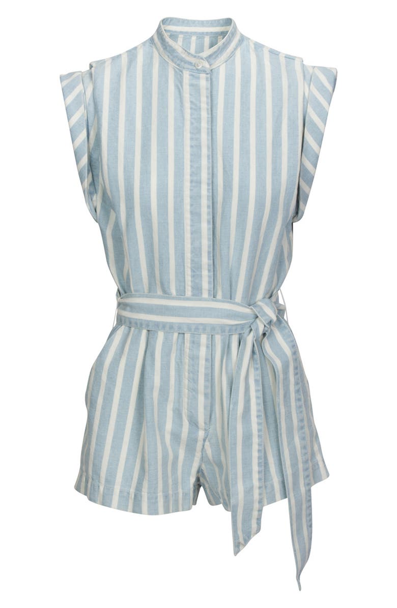 7 For All Mankind Seven Stripe Sleeveless Romper, Main, color,