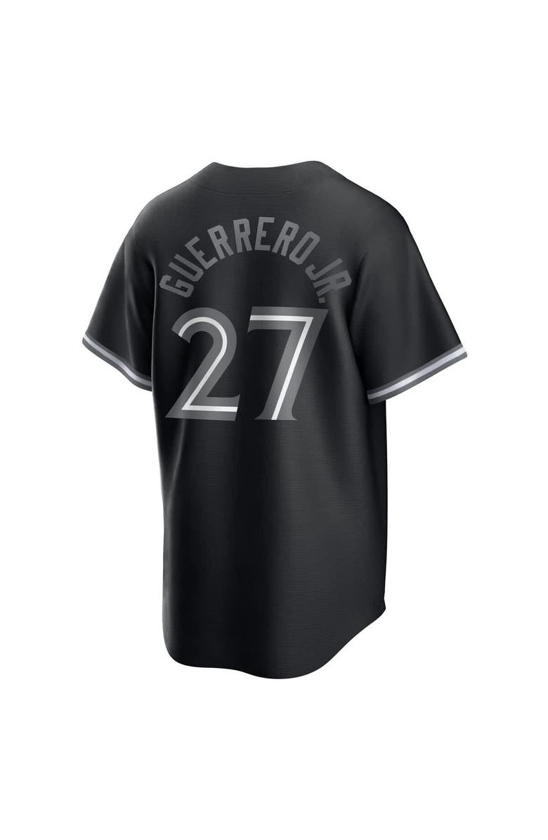 Nike Men's Nike Vladimir Guerrero Jr. Black Toronto Blue Jays Lights Out Replica Player Jersey, Alternate, color,