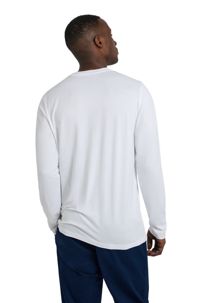 Men's Long Sleeve Sun Tee, Alternate, color, WHITE