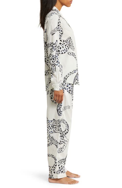 Desmond & Dempsey The Jag Printed Cotton Pyjama Set