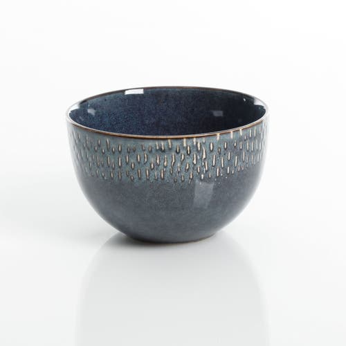 Gibson Elite Matisse 16-piece Double Bowl Dinnerware Set In Blue