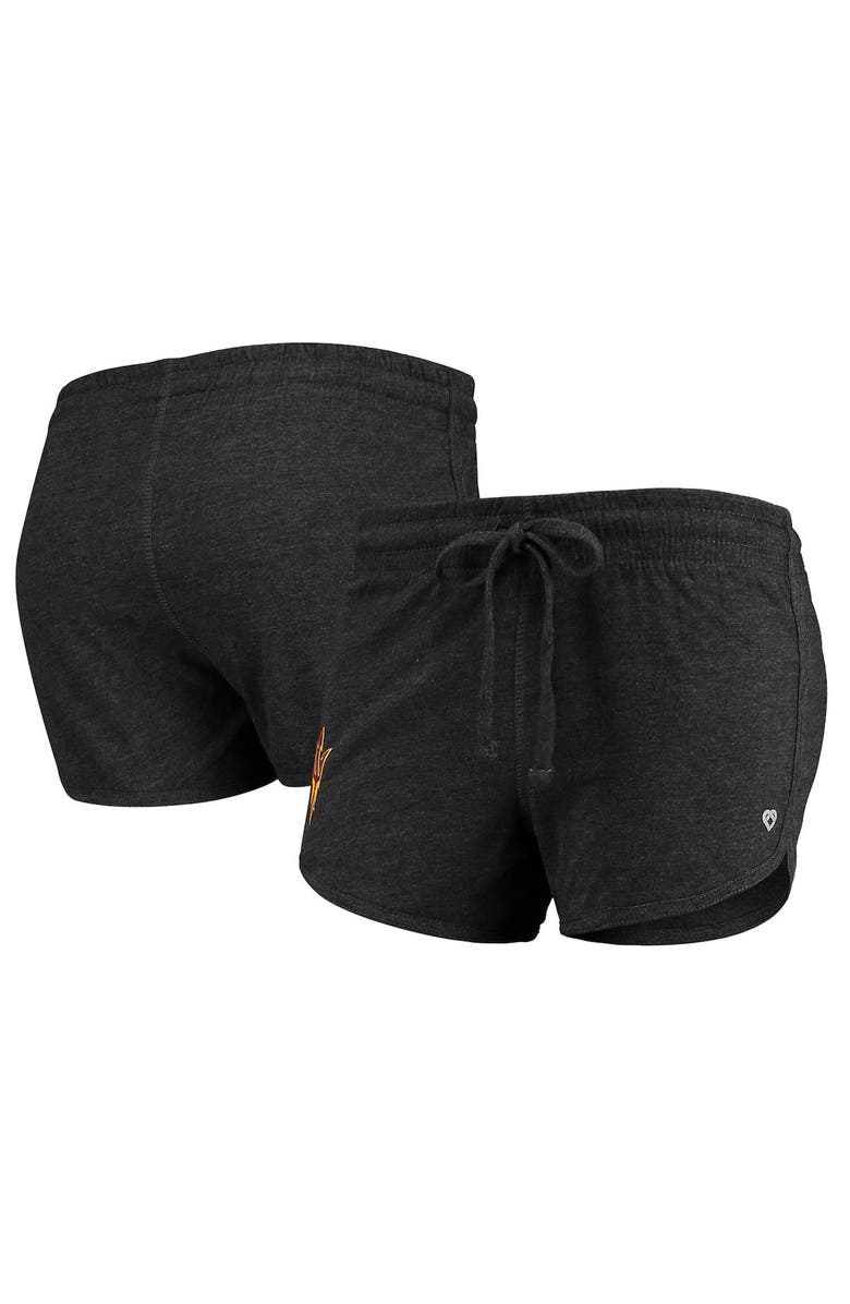 COLOSSEUM Women's Colosseum Heathered Black Arizona State Sun Devils Simone Lounge Shorts, Main, color,