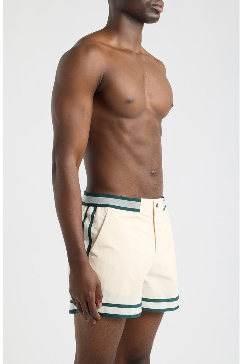 Baller Recycled Nylon Swim Trunks, Alternate, color, IVORY- 10