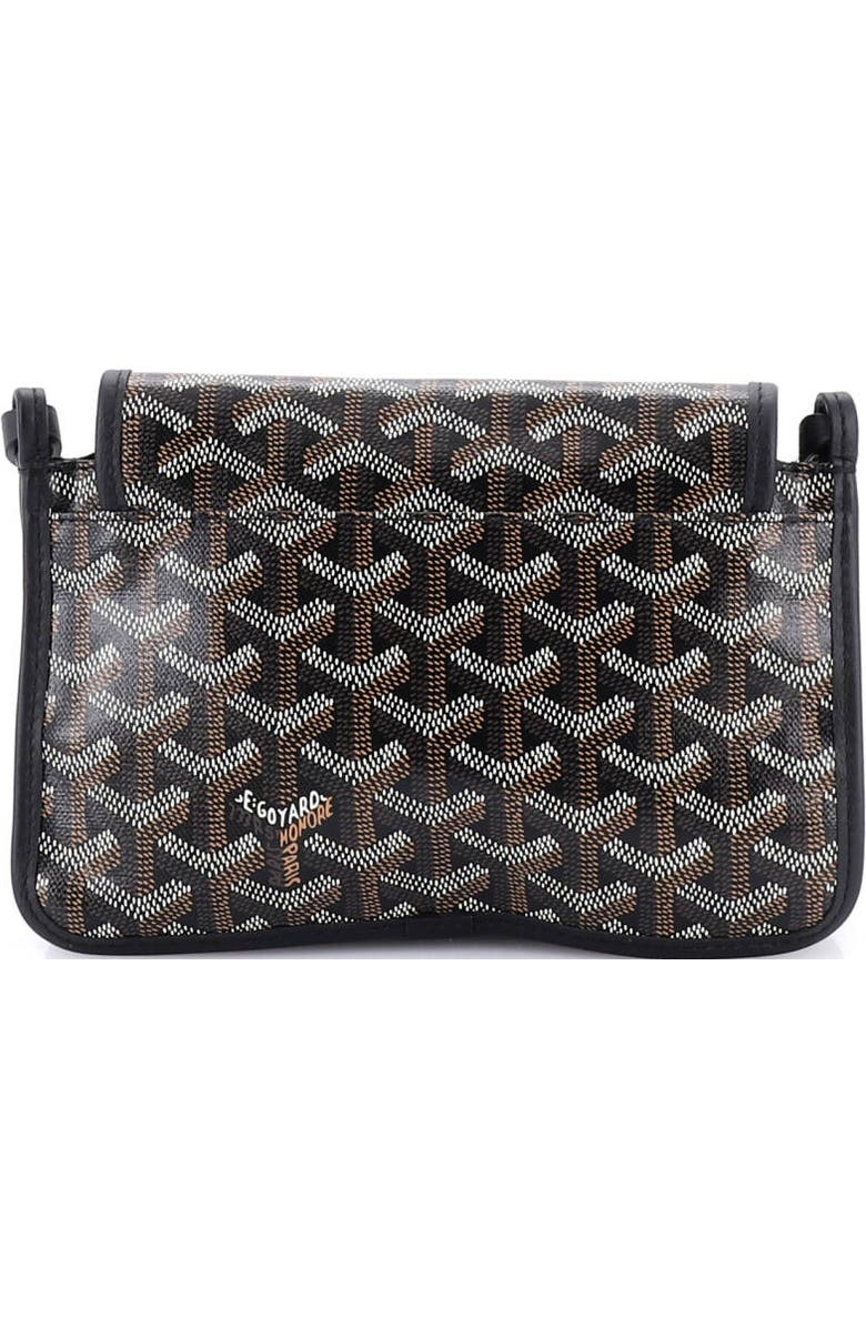 Pre-Owned Goyard Plumet Clutch Wallet Coated Canvas, Alternate, color, Black