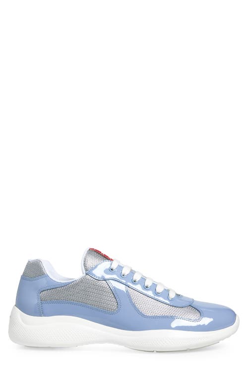 Prada America's Cup Panelled Sneakers In Black