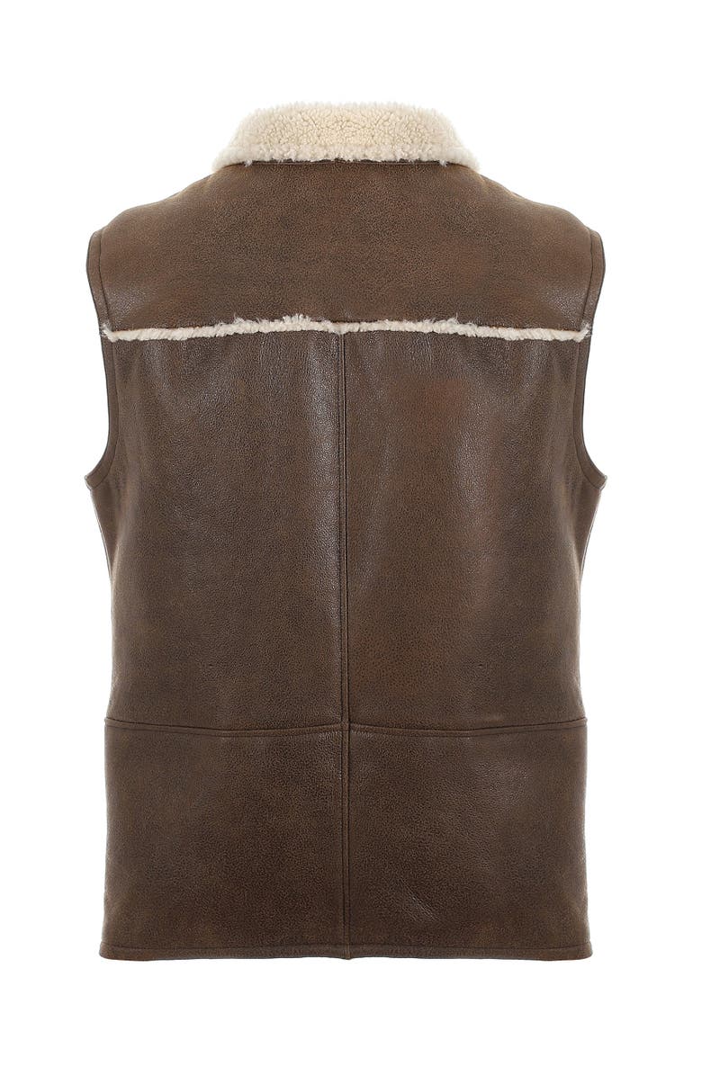 Furniq UK Sheepskin Waistcoat, Alternate, color, Camel Brown