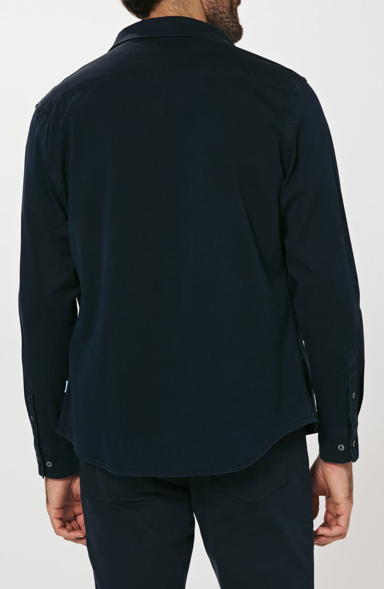 7 Diamonds Bozeman Stretch Denim Button-Up Shirt, Alternate, color, Ocean