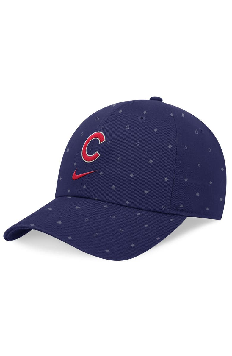 Nike Men's Nike  Royal Chicago Cubs Primetime Print Club Adjustable Hat, Main, color, 