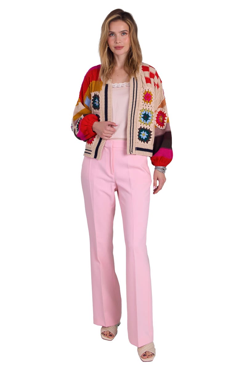 SAACHI Colorful Crochet Cardigan, Alternate, color,