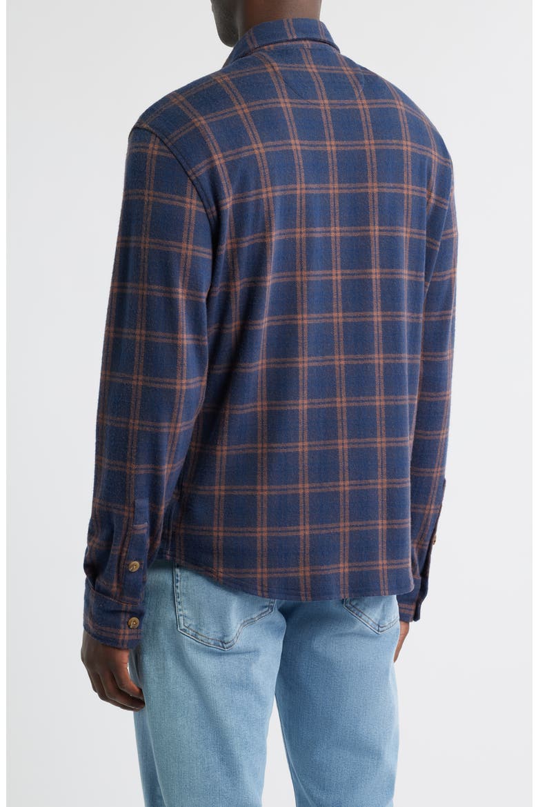 Judah Check Button-Up Flannel Overshirt, Alternate, color, COFFEE