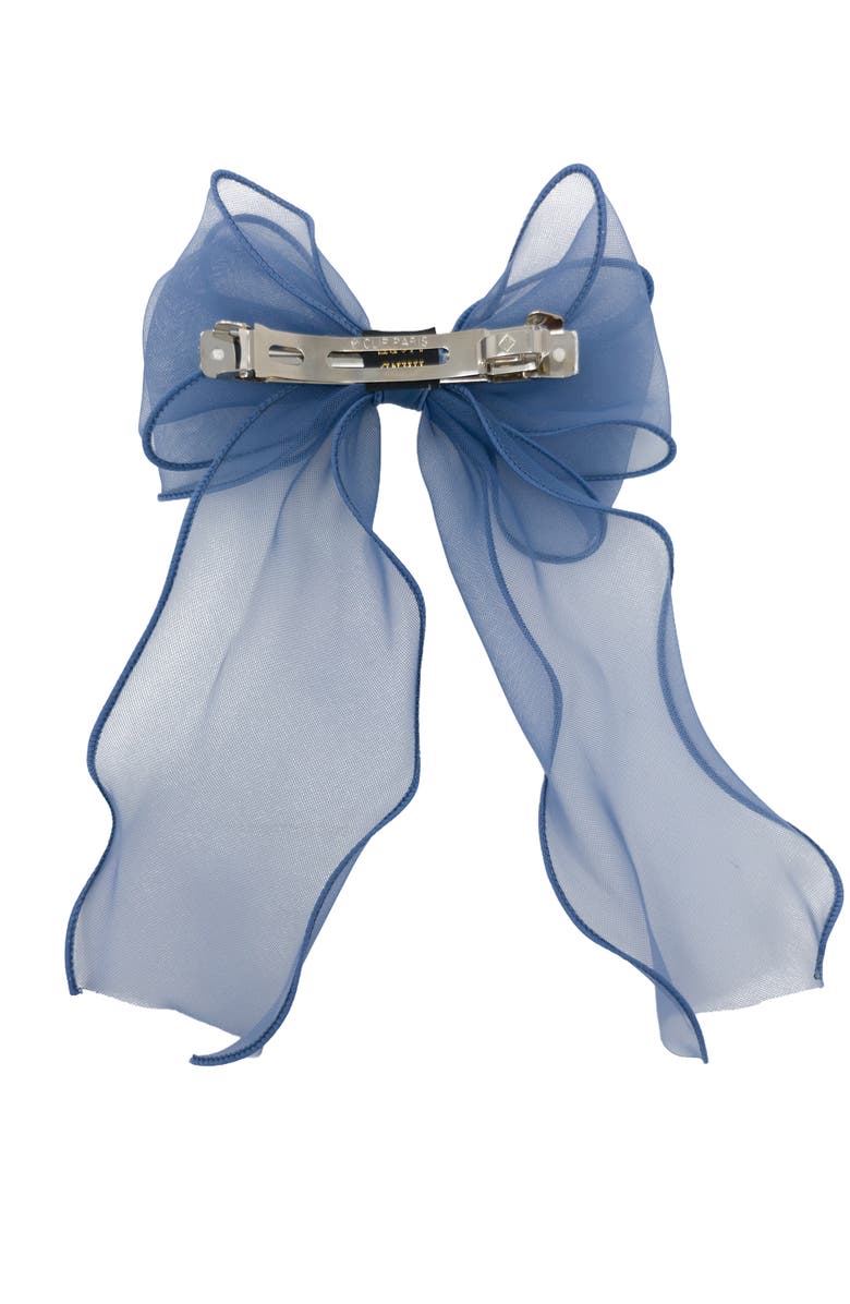 Puttisu Organza Large Bow Clip Gift Set with Tin Case, Alternate, color, Dusty Blue