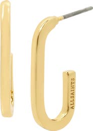 AllSaints Small Oval Hoop Earrings
