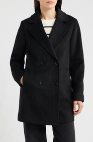 Calvin Klein Wool Blend Peacoat
