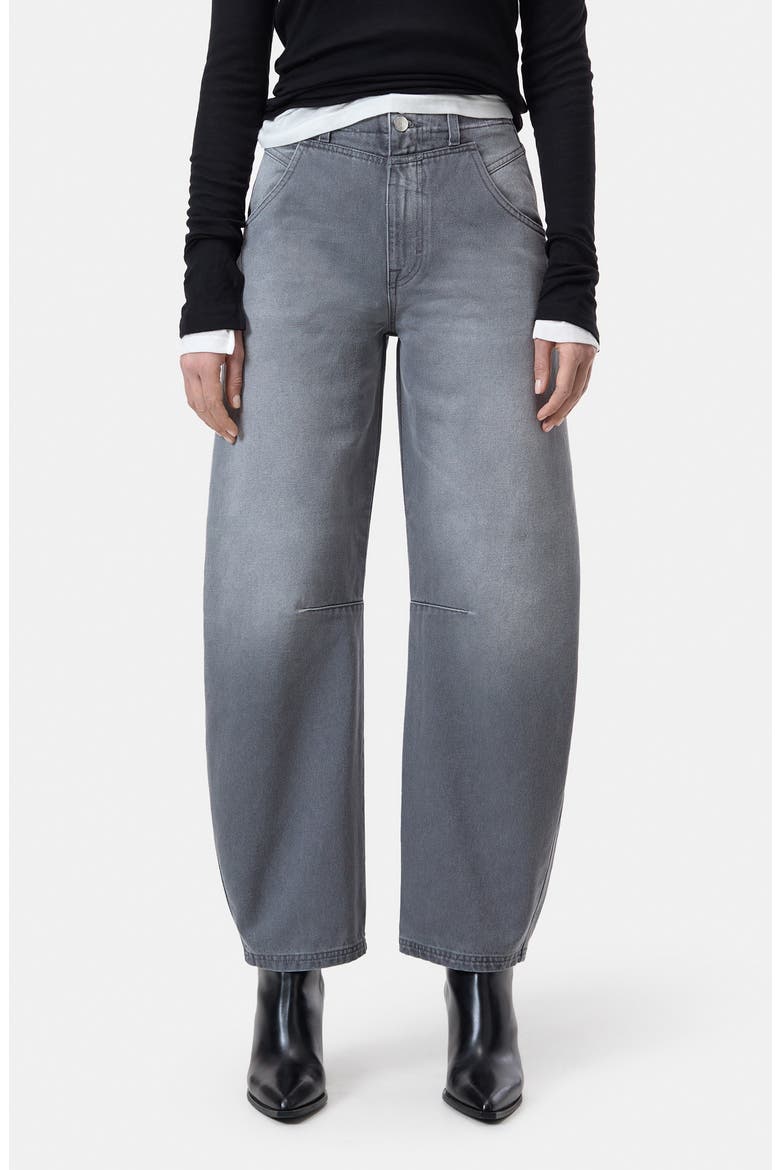 Ridge-X Barrel Leg Jeans, Main, color, MID GREY