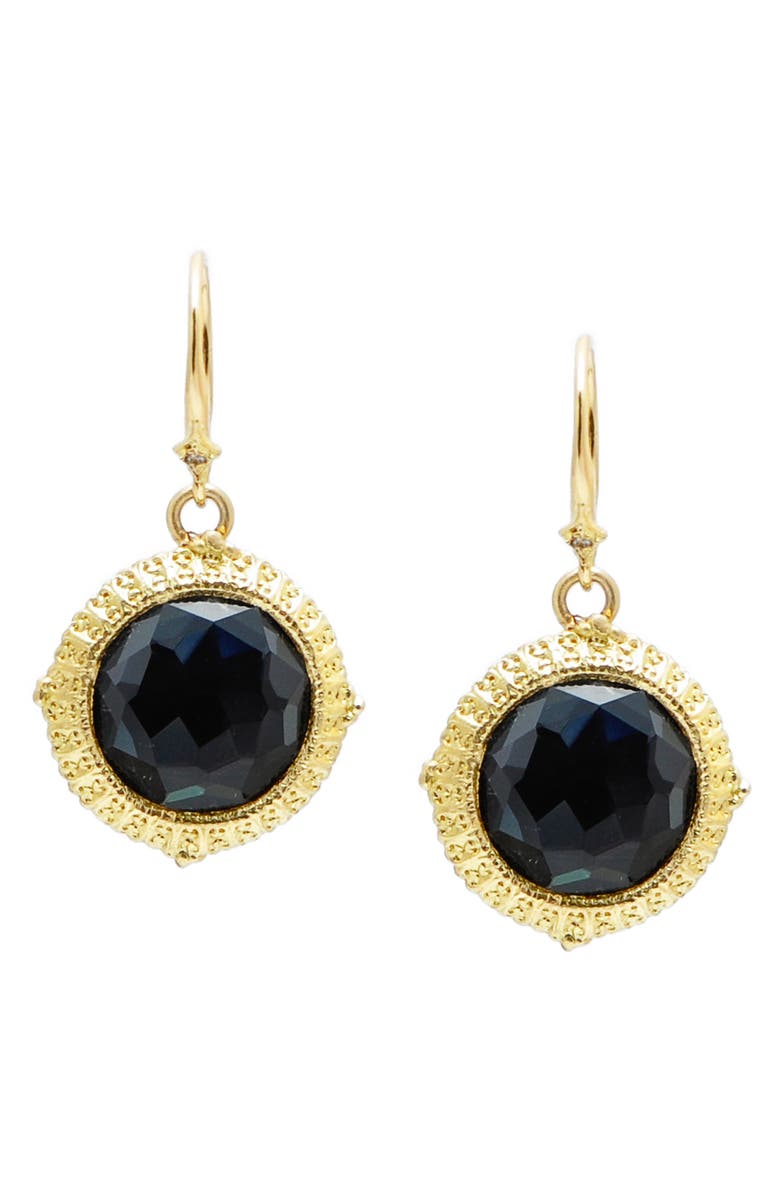 Armenta Old World Hematite Drop Earrings, Main, color,