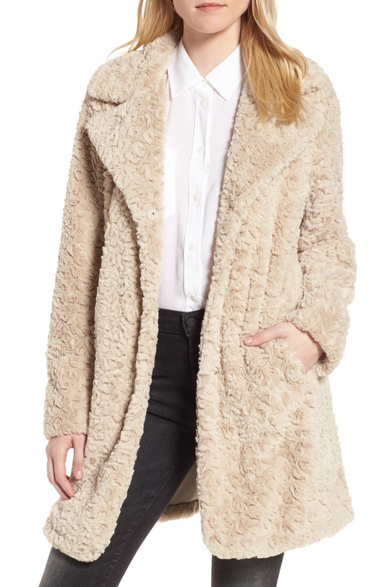 Kenneth Cole New York Faux Fur Coat, Main, color,