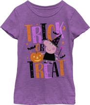 Peppa Pig Girl's Peppa Pig Halloween Trick-Or-Treat Graphic T-Shirt