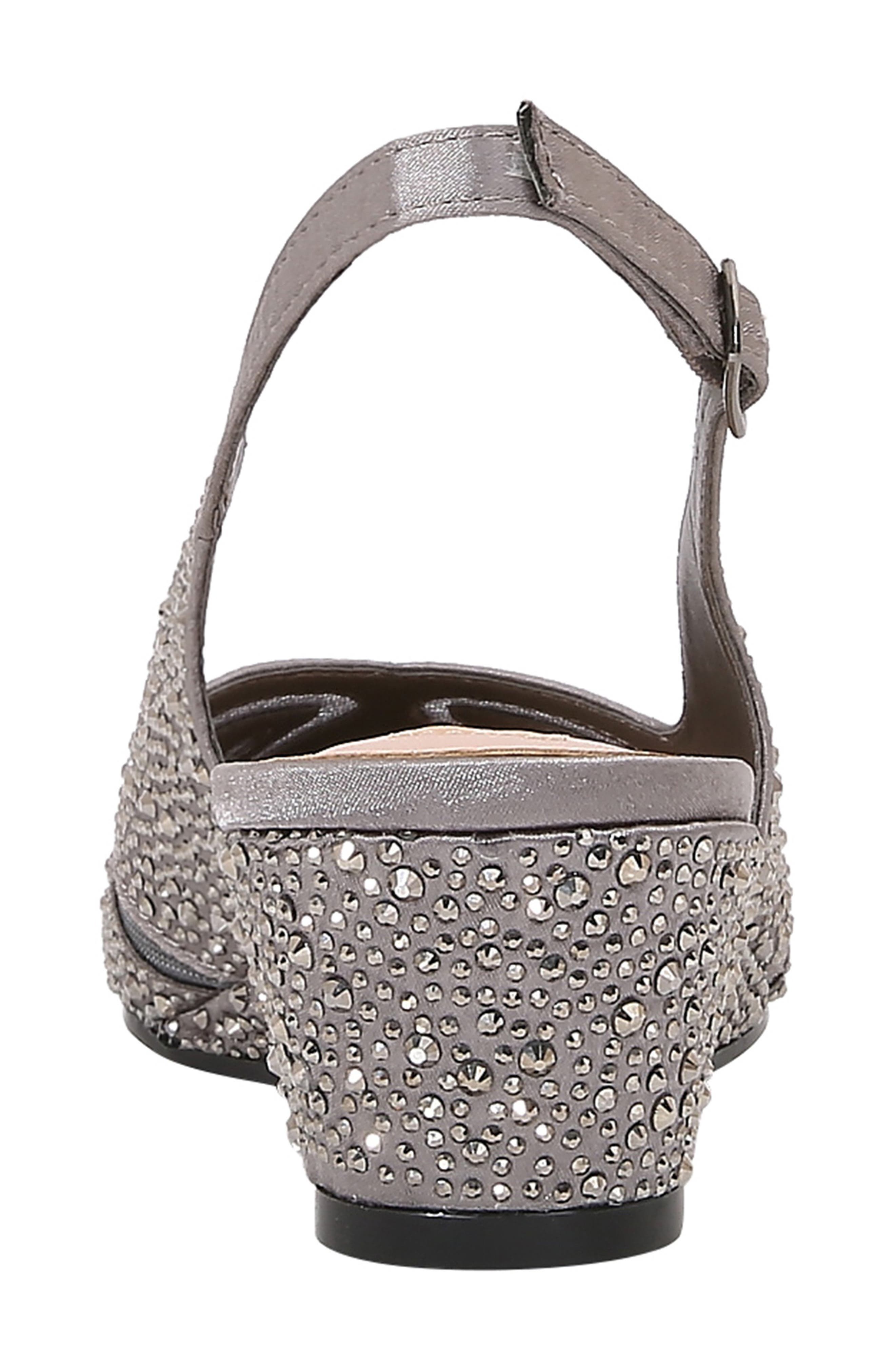 Daniel Embellished Slingback Pump, Alternate, color, PEWTER