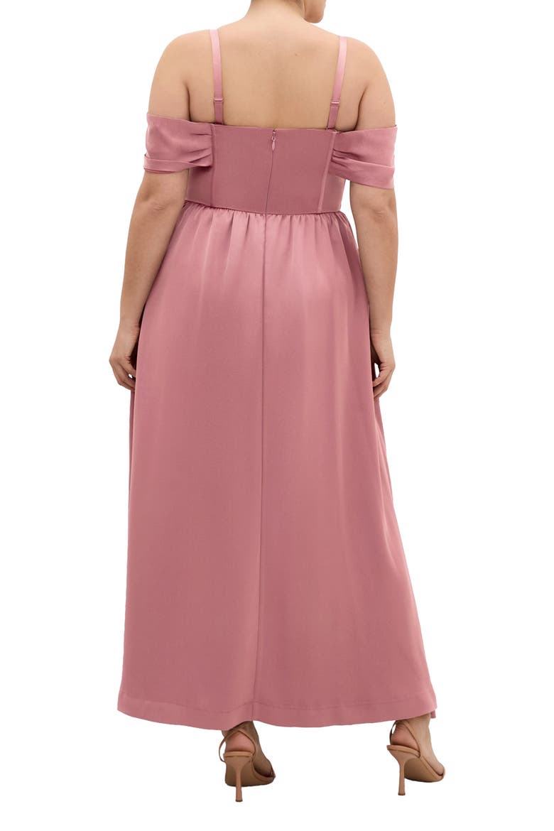 Angel Love Corset Maxi Dress, Alternate, color, ROSE