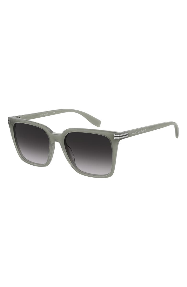 Marc Jacobs 55mm Square Sunglasses, Alternate, color, Sage/ Grey Shaded