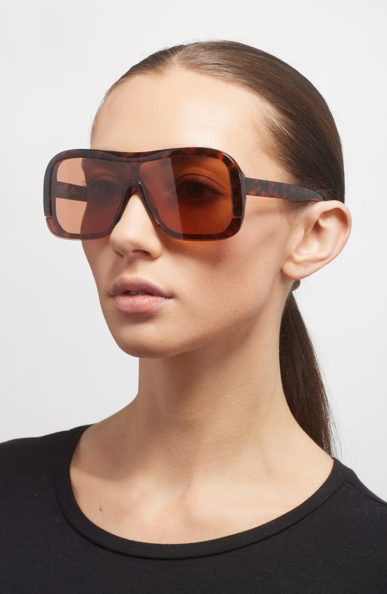 DEZI Afters Shield Sunglasses, Alternate, color, Fiery Tortoise / Orange