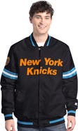 STARTER Men's Starter  Black New York Knicks Scout Varsity Full-Snap Jacket