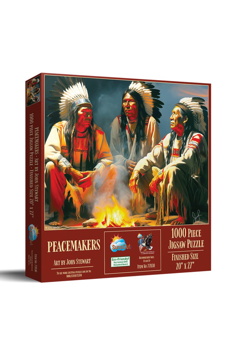 Sunsout Peacemakers 1000 piece Jigsaw Puzzle for Adults, Main, color, Multicolor