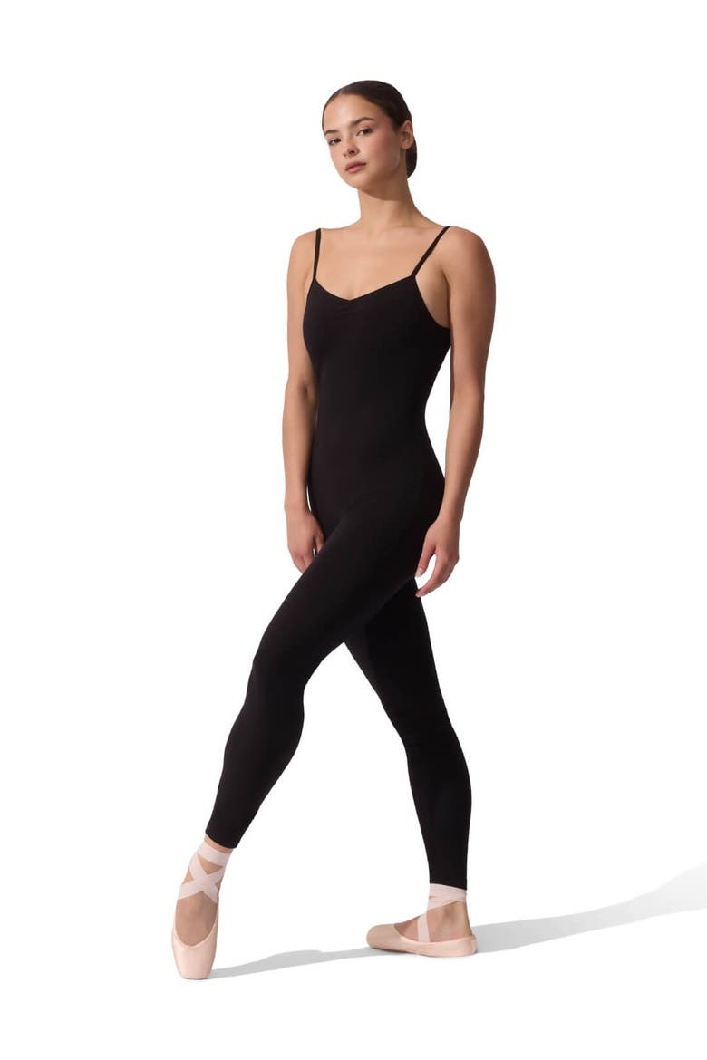 Adjustable Strap Camisole Unitard, Main, color, black