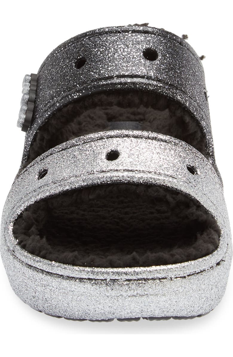 CROCS Classic Cozzzy Faux Fur Sandal, Alternate, color,