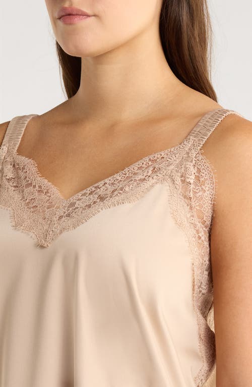Wit & Wisdom Lace Trim Camisole In Neutral