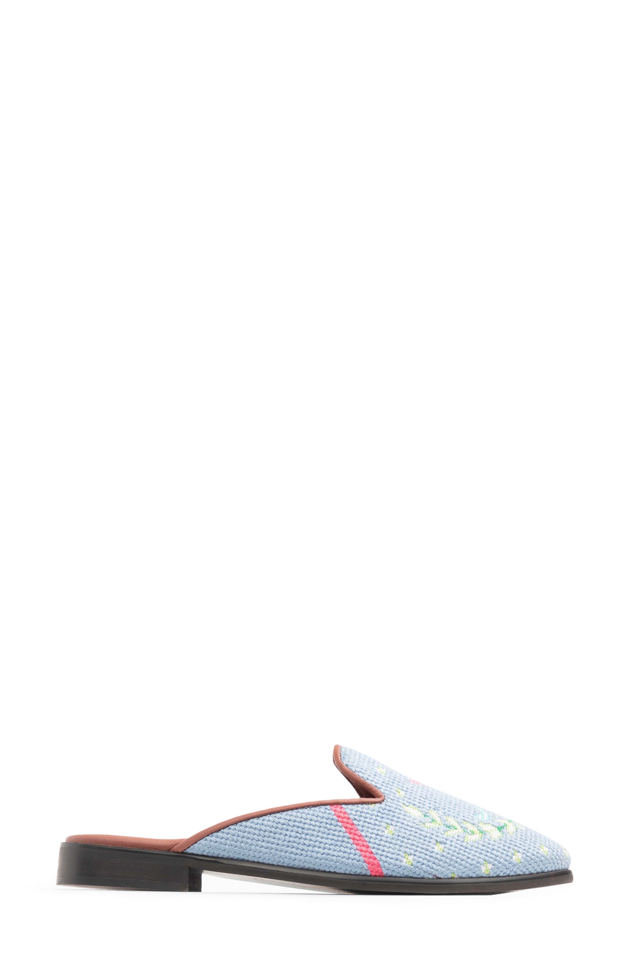 ByPaige Needlepoint Mule, Alternate, color, Blue