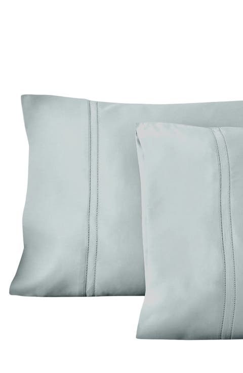 500 Thread Count 100% Certified Egyptian Cotton Sateen Double Hemstitch Yalda Pillowcase Set