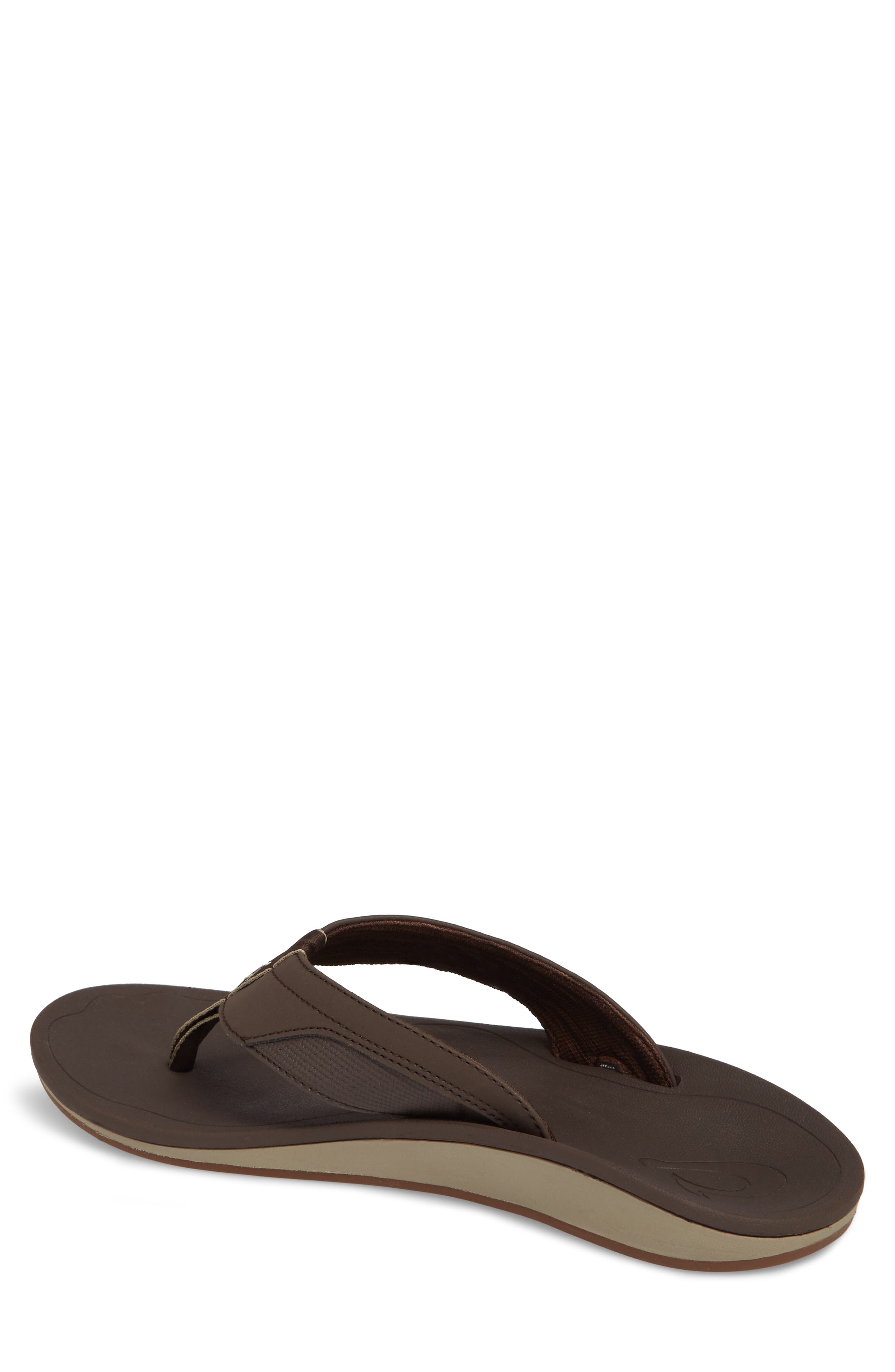 Nohona Flip Flop, Alternate, color, DARK WOOD/ DARK WOOD