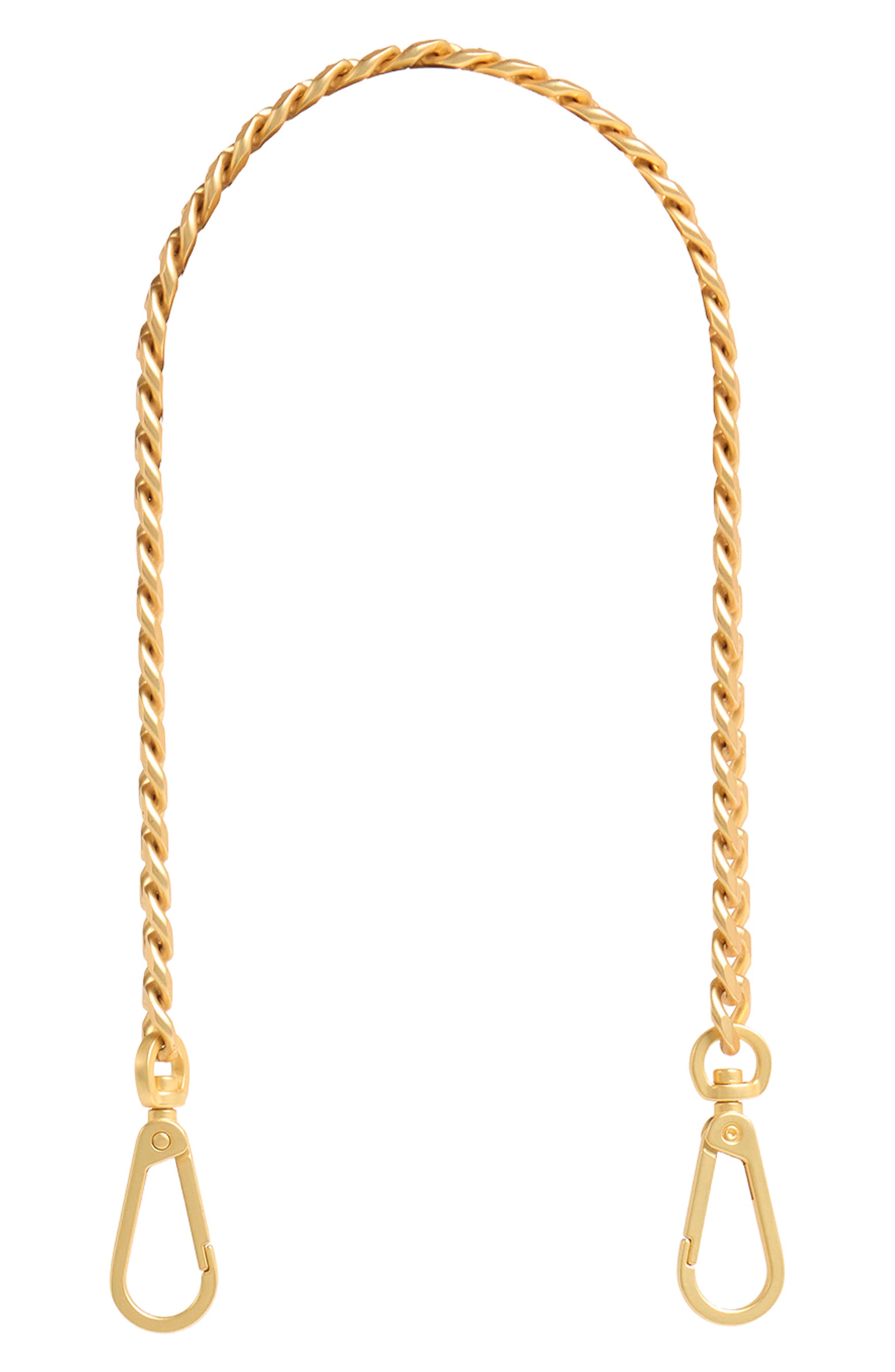Chain Bag Strap, Alternate, color, BRUSHED GOLD