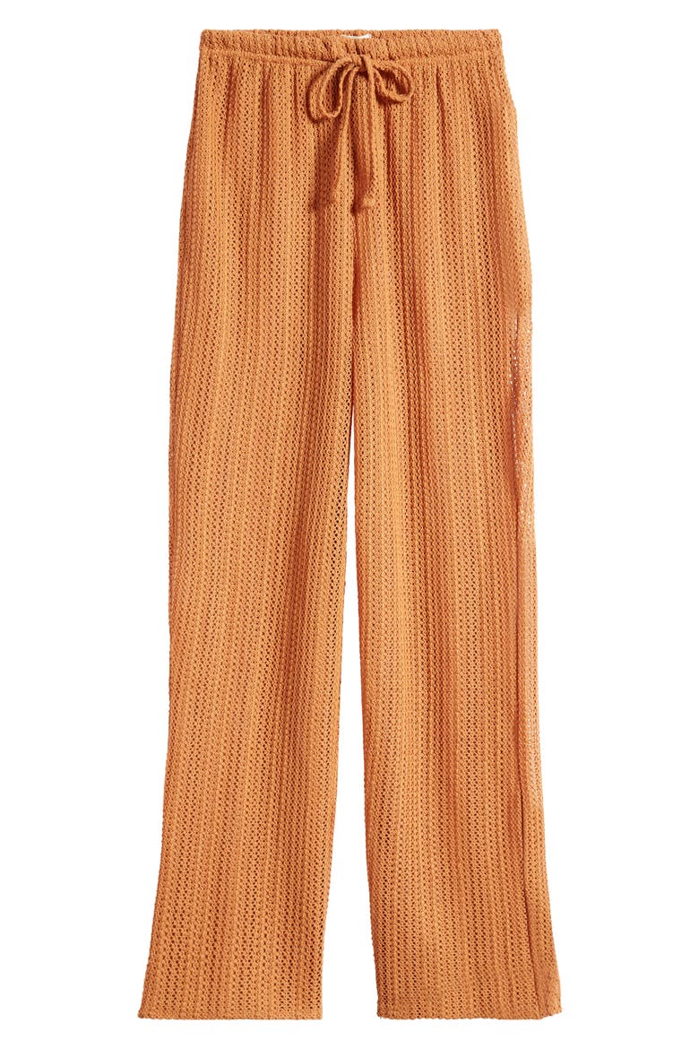 Largo Beach Cover-Up Pants, Alternate, color, TOFFEE