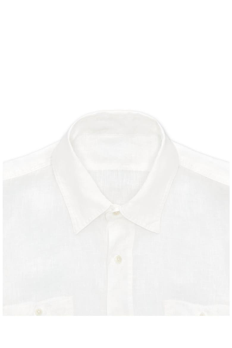 Work Linen Shirt, Alternate, color, WHITE