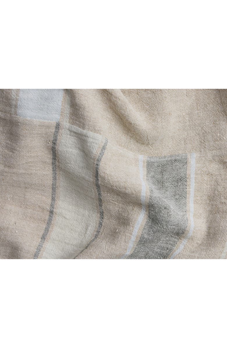 Parachute Heritage Linen Duvet Cover, Alternate, color, Natural Stripe Cool