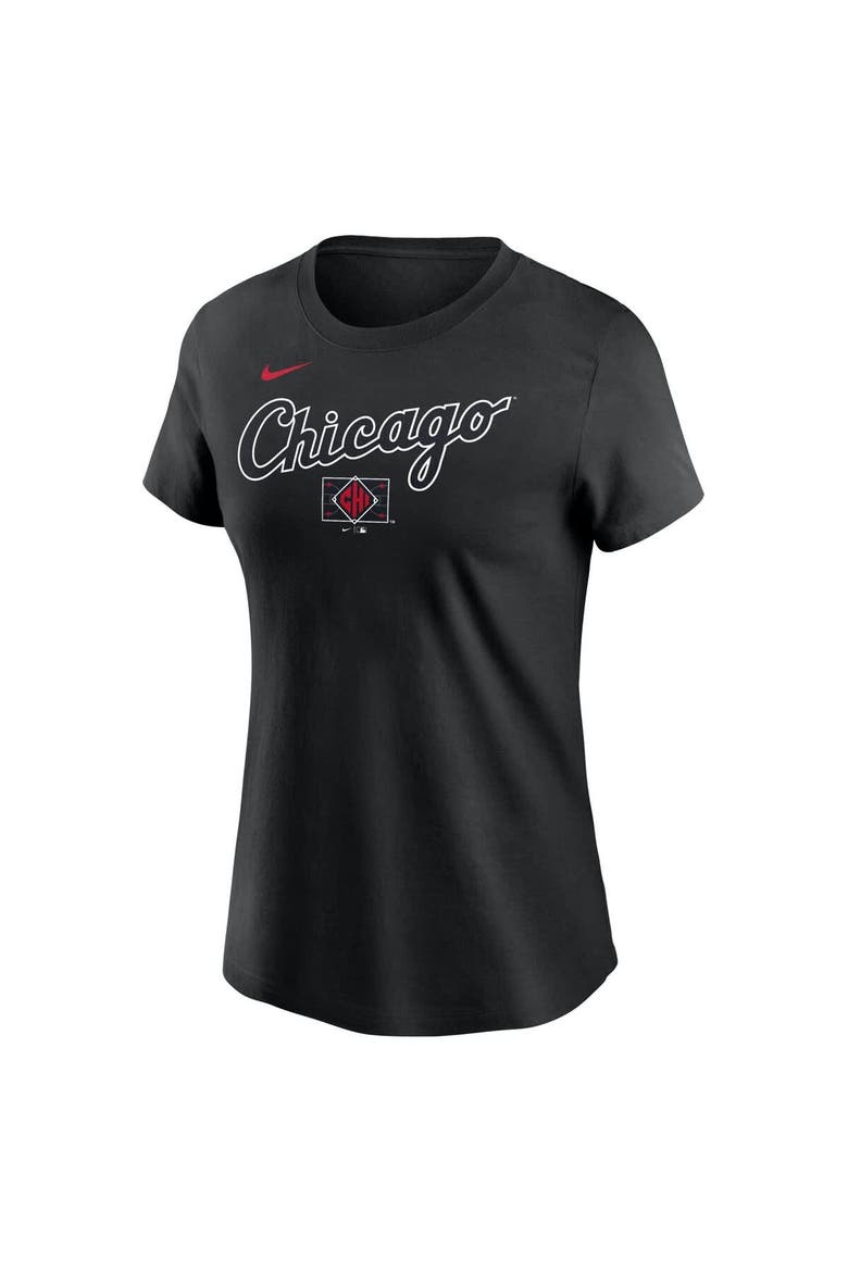Women's Nike  Black Chicago White Sox 2025 City Connect Wordmark T-Shirt, Alternate, color, Black