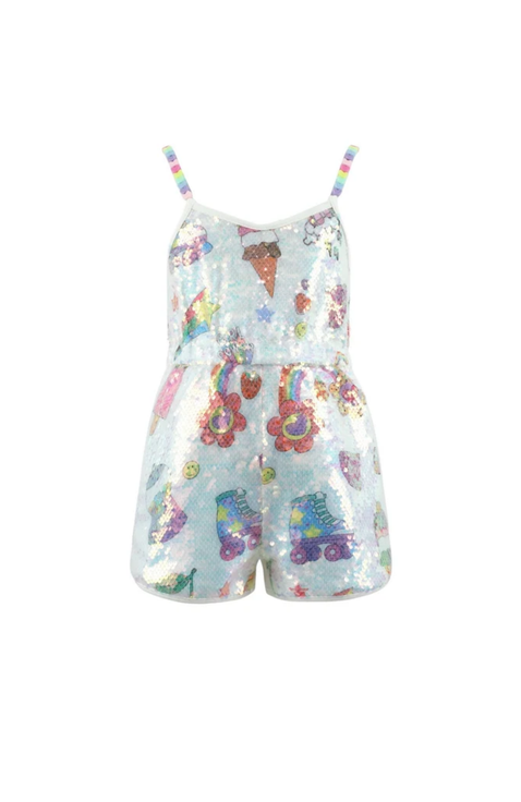 Summertime Fun Sequin Romper