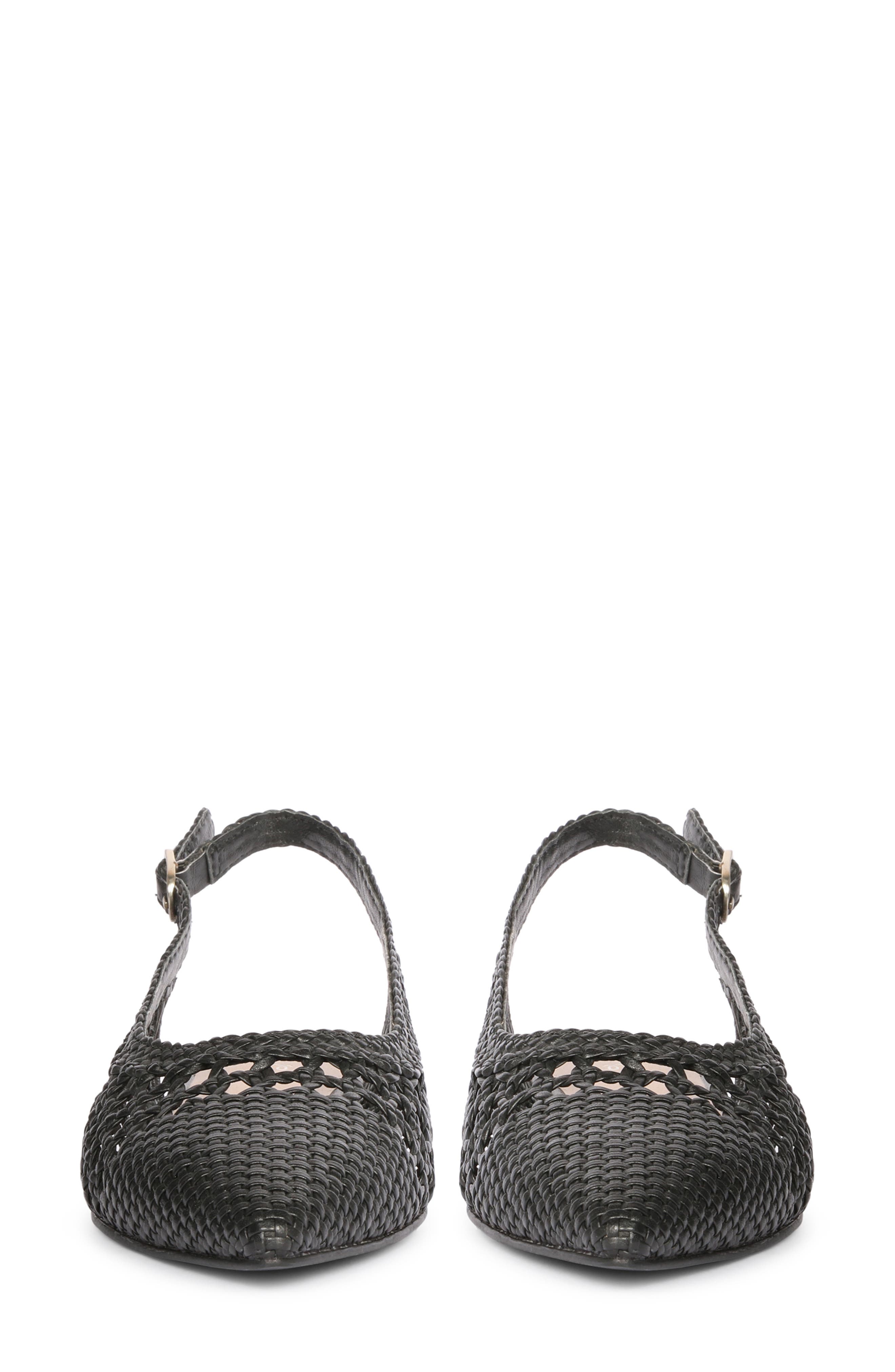 SAINT G Chayya Woven Slingback Flat, Alternate, color, Black