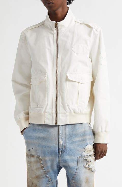 ジャケット MM6 Maison Margiela MM6 Maison Margiela Jackets White MM6 Maison Margiela Logo Bomber Jacket | italist
