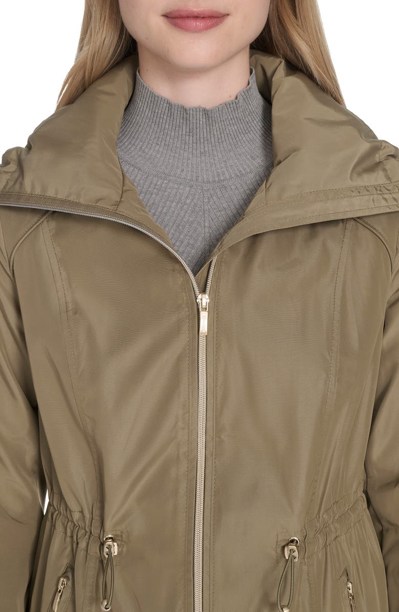 Cole Haan Signature Travel Packable Hooded Rain Jacket, Alternate, color, Sage