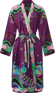 SKYLENCE Wendy Morrison x Skylence Kujaku Peacock Silk Robe