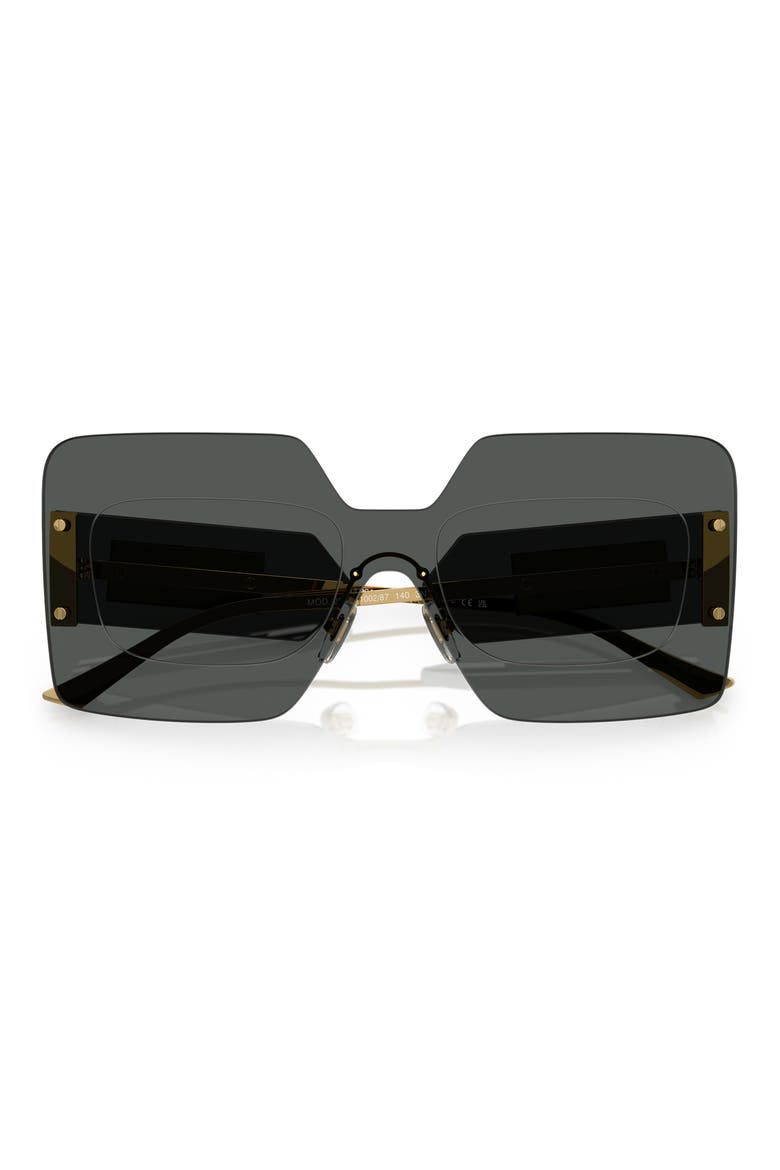 42mm Square Sunglasses, Alternate, color, DARK GREY